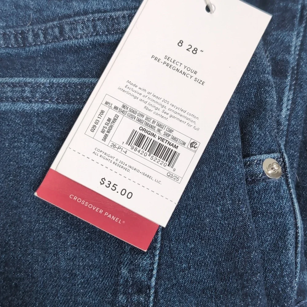 Womans Maternity New  Blue Jeans Pants Pregnancy - Picture 17 of 17